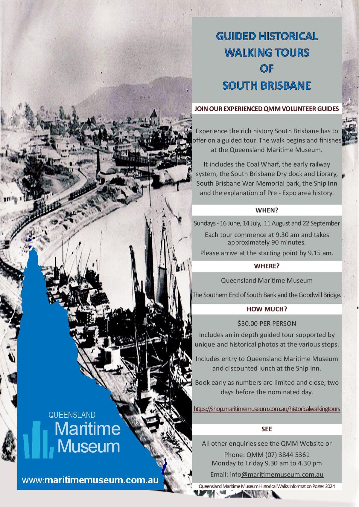 Guided Historical Walking Tours of South Brisbane