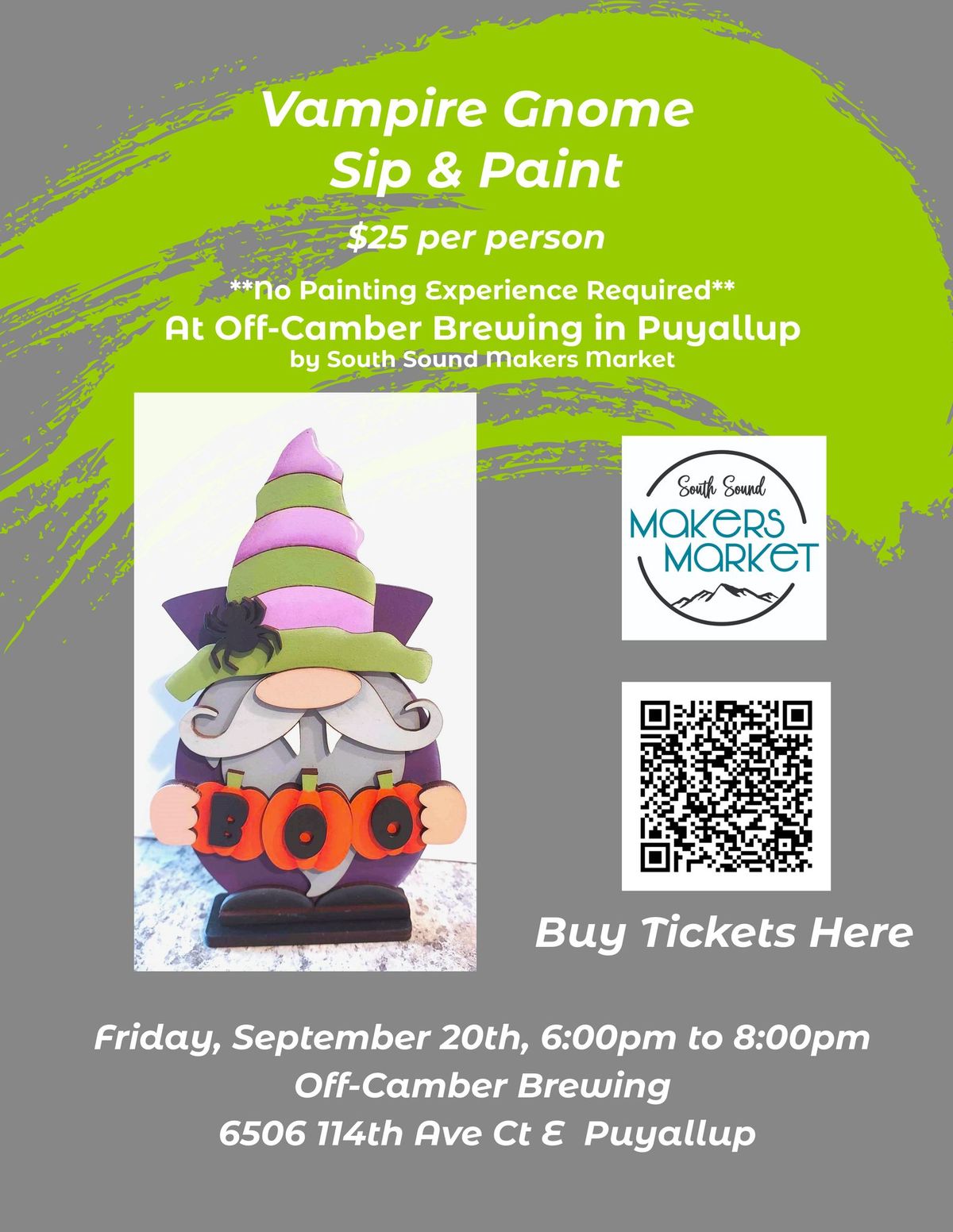 Vampire Gnome Paint & Sip