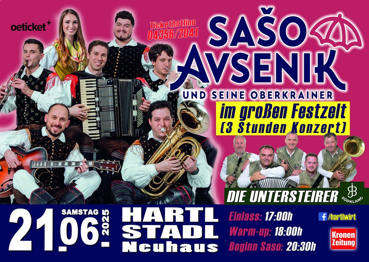 SASO AVSENIK und seine OBERKRAINER & die Untersteirer \u2022 HARTL STADL