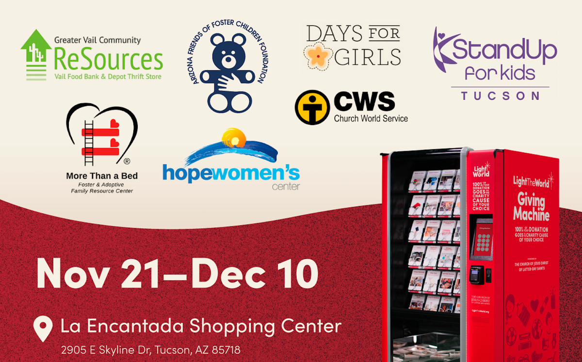 Light the World Giving Machines at La Encantada