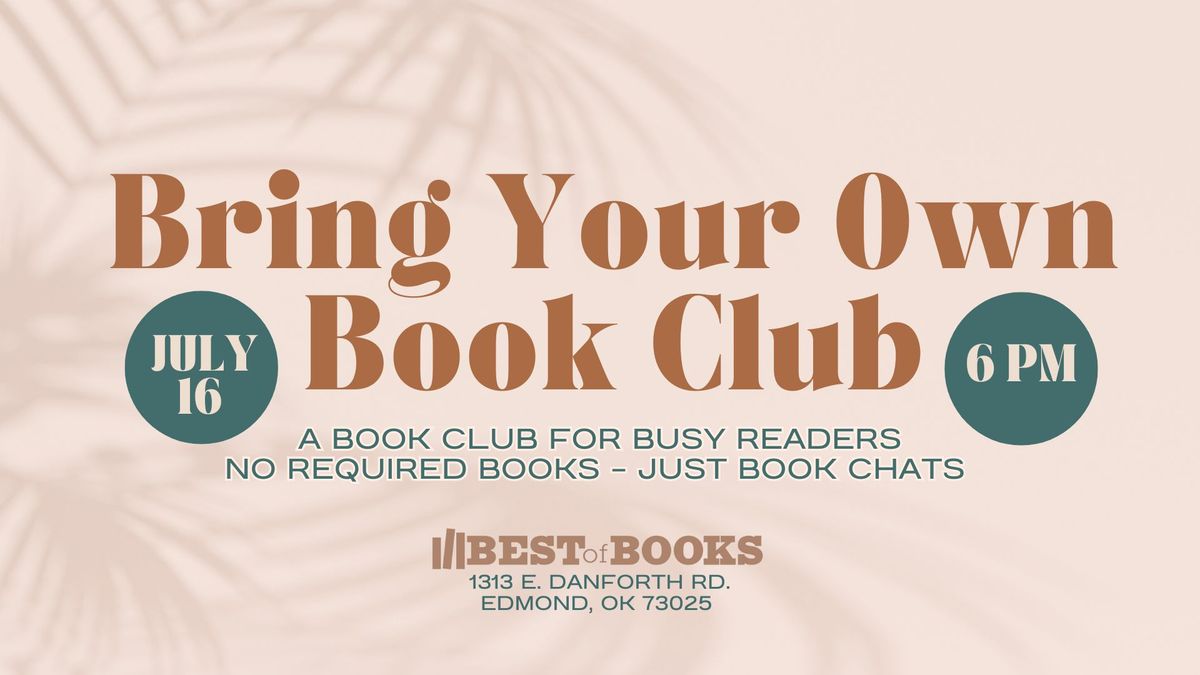 Bring Your Own Book Club at BoB