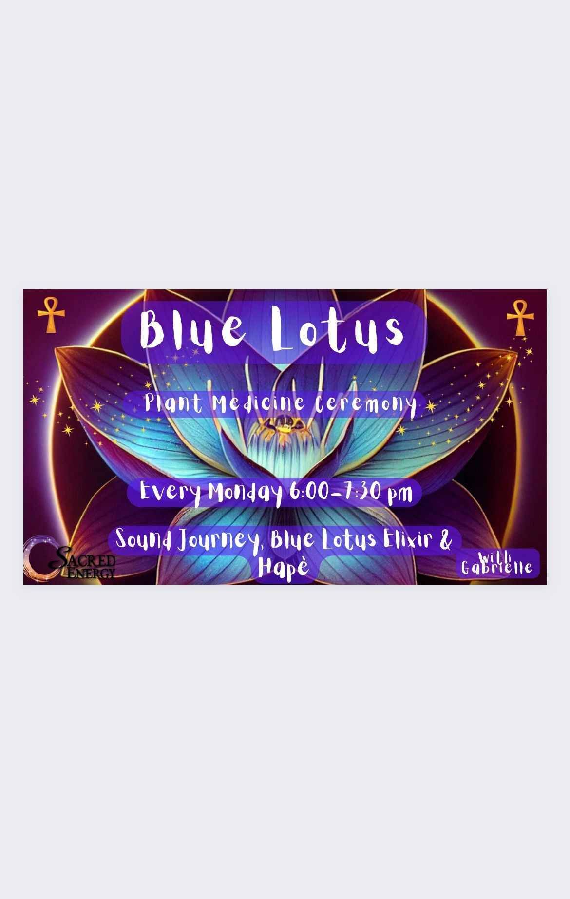 Blue Lotus Tea & Hap\u00e8 Sound Bath 