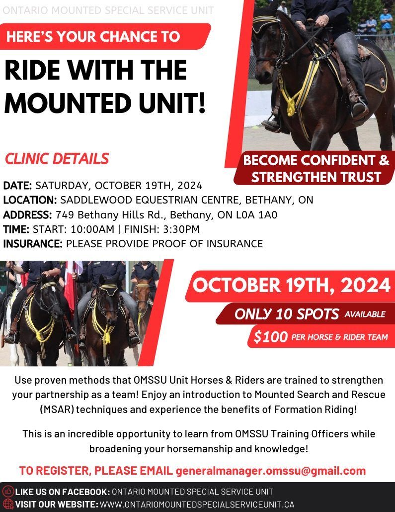 Ride with the Mounted Unit