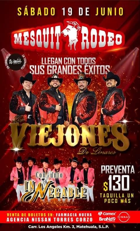 LOS VIEJONES DE LINARES Y CONJUNTO INNEGABLE En Matehuala, SLP.