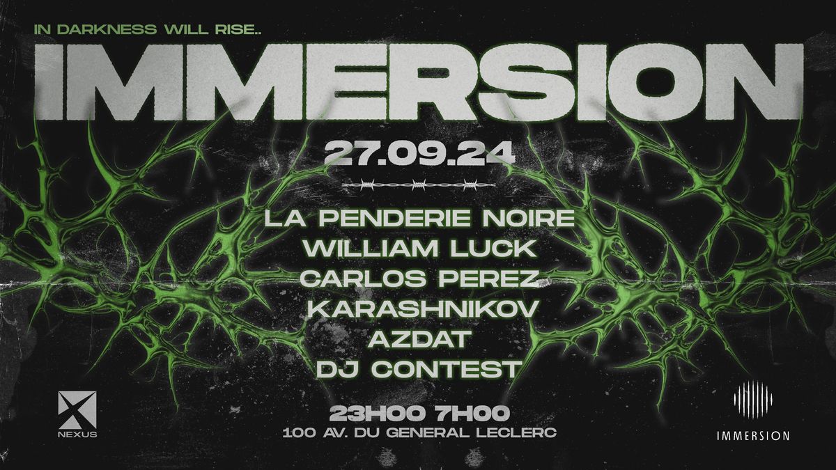 IMMERSION : LA PENDERIE NOIRE | WILLIAM LUCK | KARASHNIKOV