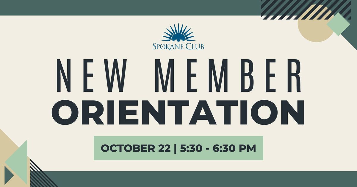 New Member Orientation