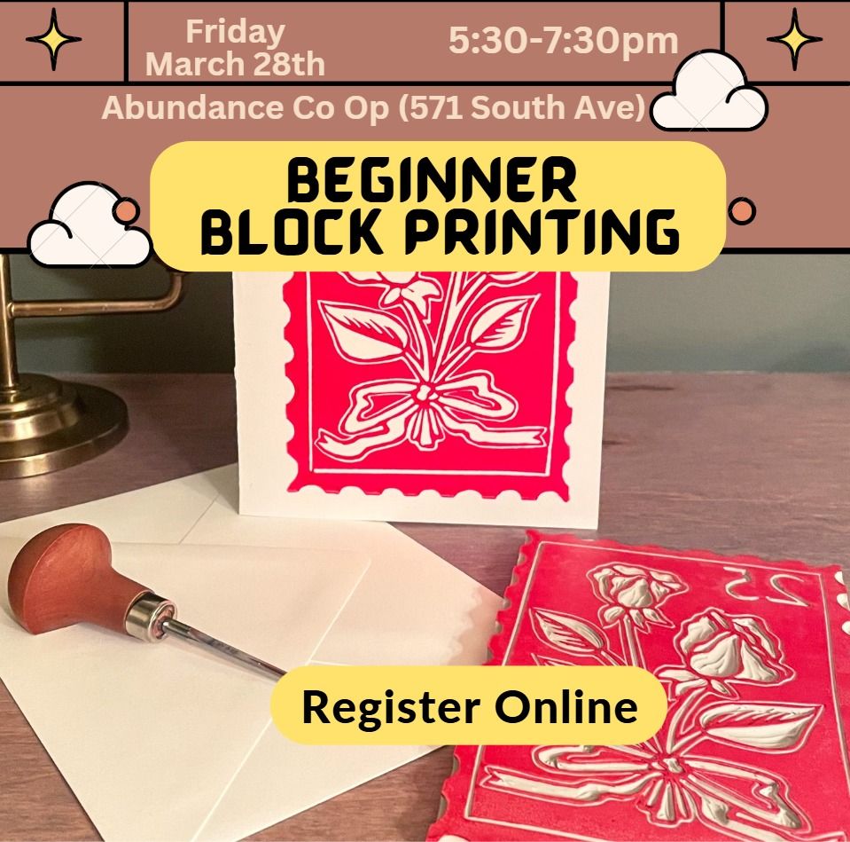 Beginner Block Printing