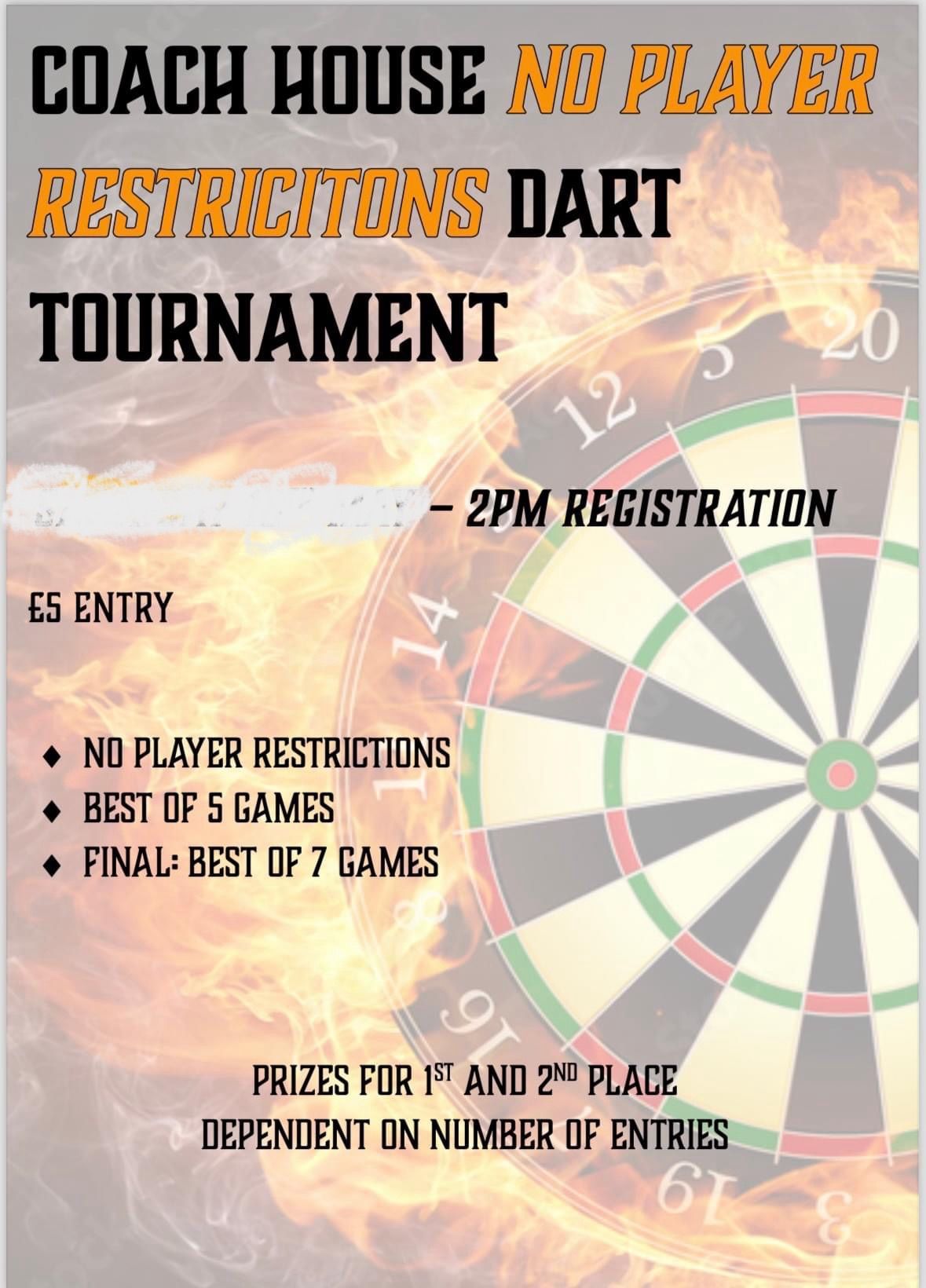 No restrictions Dart Tournament