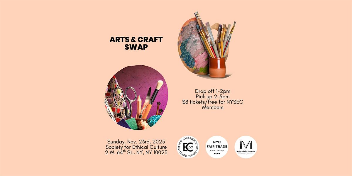 VOLUNTEERS NEEDED! Arts & Crafts Supply Swap.