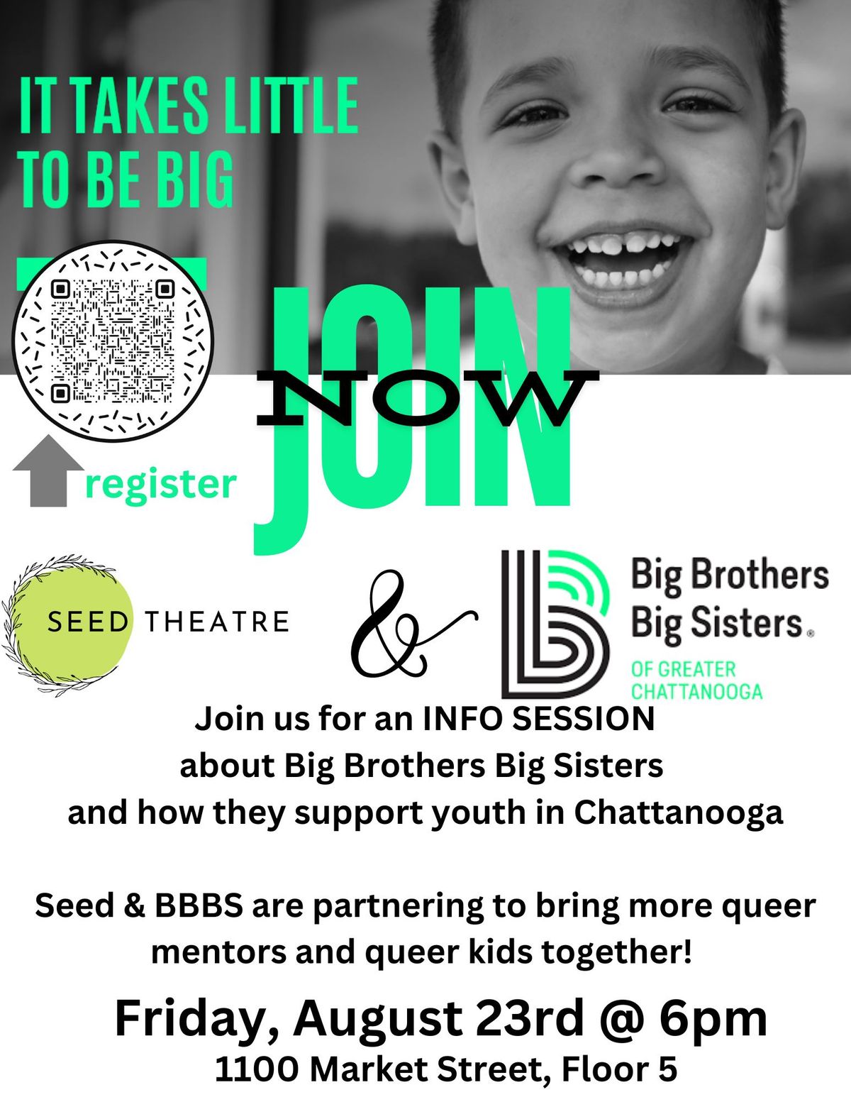 Big Brother Big Sister Info Session with Seed Theatre