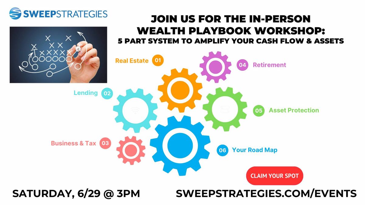 IN PERSON: Learn the 5 Part System To Amplify Your Cash Flow & Assets 6\/29 @ 3pm