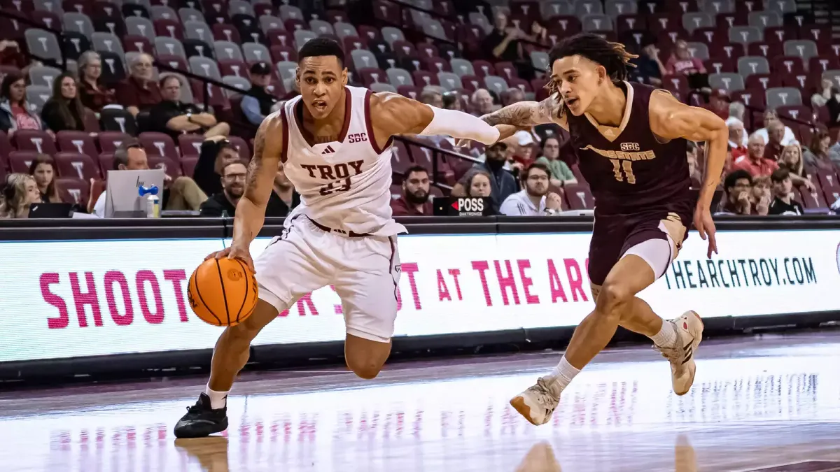 Troy Trojans at Texas State Bobcats Mens Basketball