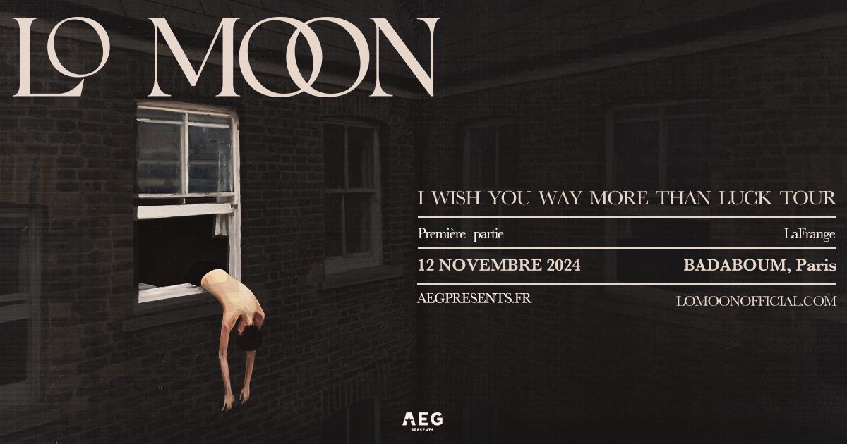 Lo Moon (+ LaFrange) \u2022 BADABOUM, Paris \u2022 12 novembre 2024