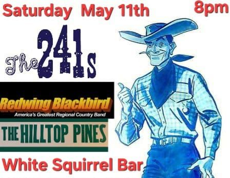 The 241's, Redwing Blackbird, and The Hilltop Pines at White Squirrel Bar 