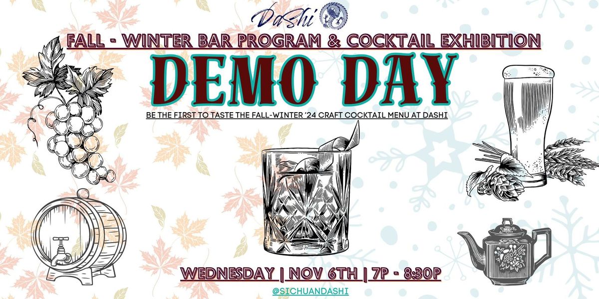 DASHI COCKTAIL DEMO DAY: Fall-Winter Bar Program Exhibition