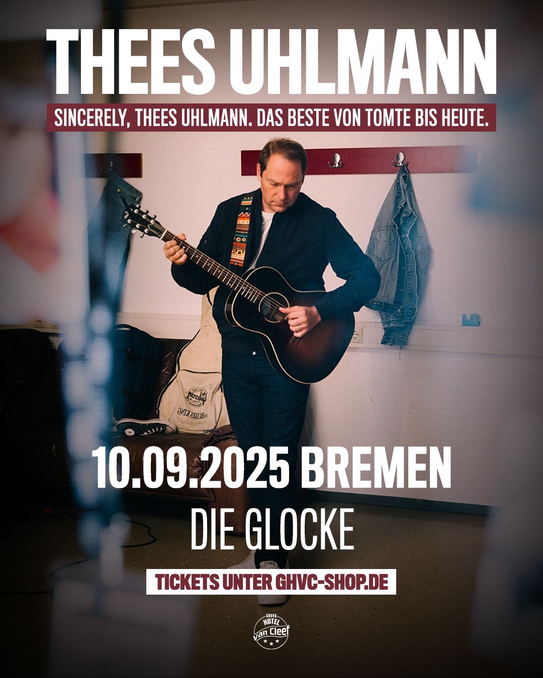 THEES UHLMANN \u2022 \u201eSincerely, Thees Uhlmann\u201c \u2022 Bremen \u2022 10.09.25 \u2022 Die Glocke