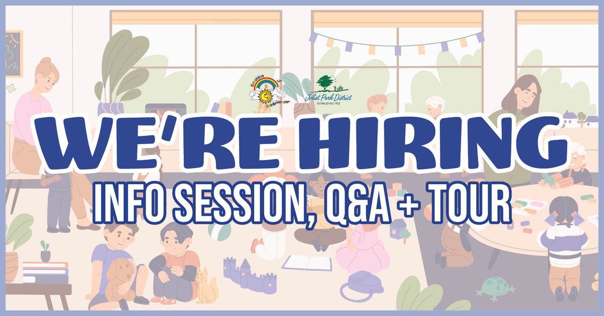 Sunshine & Rainbows Preschool Instructor Info Session, Q&A and Tour