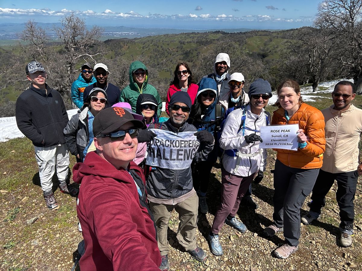 Rose Peak in Sunol.  Just 17 miles? 