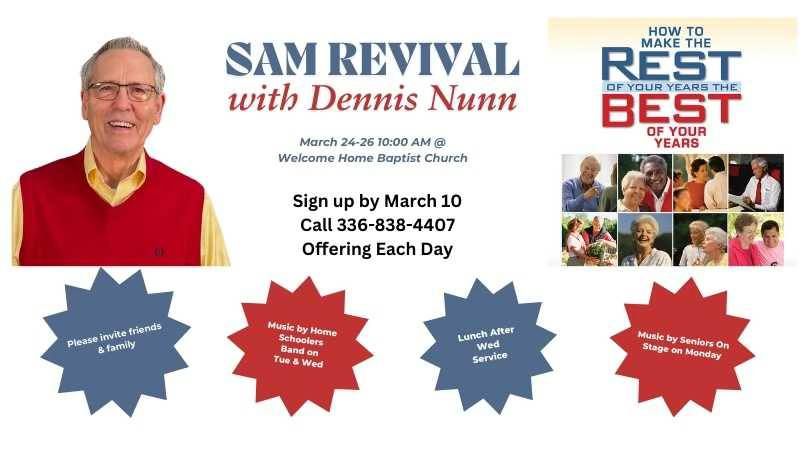 Senior Adult Revival with Dennis Nunn