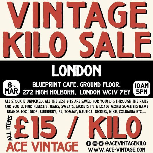 Vintage Kilo Sale | London - High Holborn