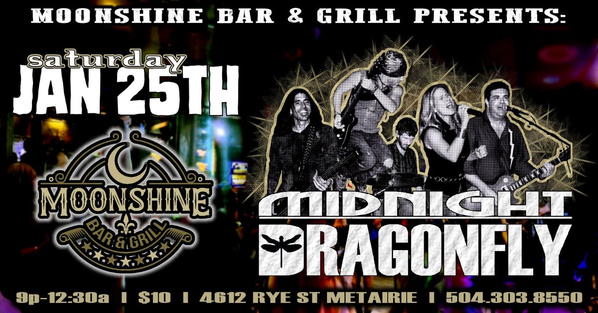 Midnight Dragonfly ROCKS National Irish Coffee Day Live at Moonshine Bar & Grill!