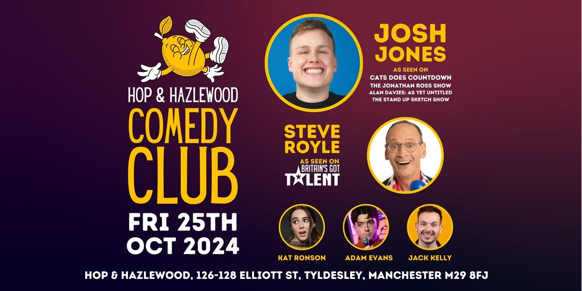 Hop &amp; Hazlewood Comedy Club | 25th October 2024