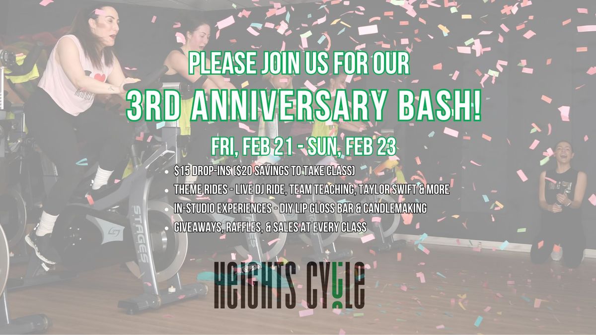 3rd Anniversary Bash!