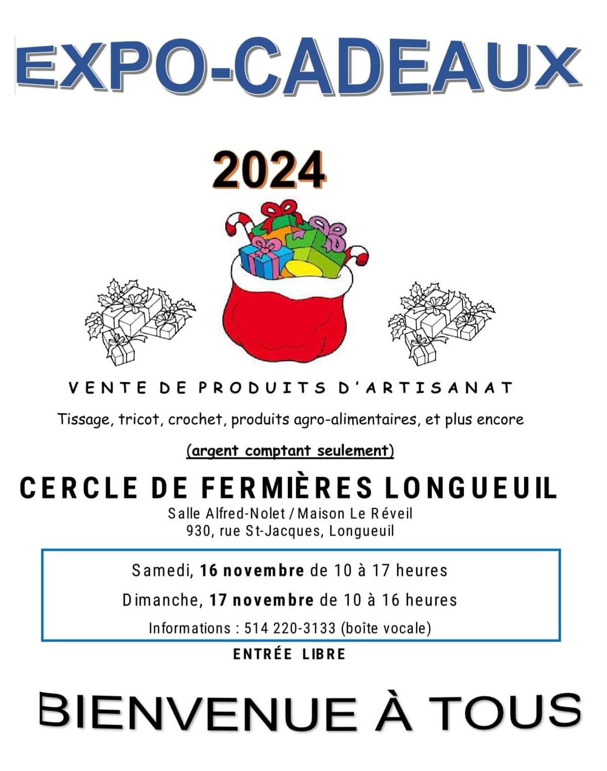 Expo cadeaux Cercle de Fermi\u00e8res Longueuil 