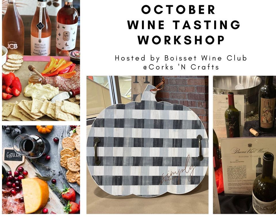 October Wine Tasting Workshop