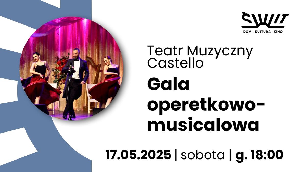 TEATR MUZYCZNY CASTELLO "Gala operetkowo - musicalowa" | Dom Kultury \u015aWIT