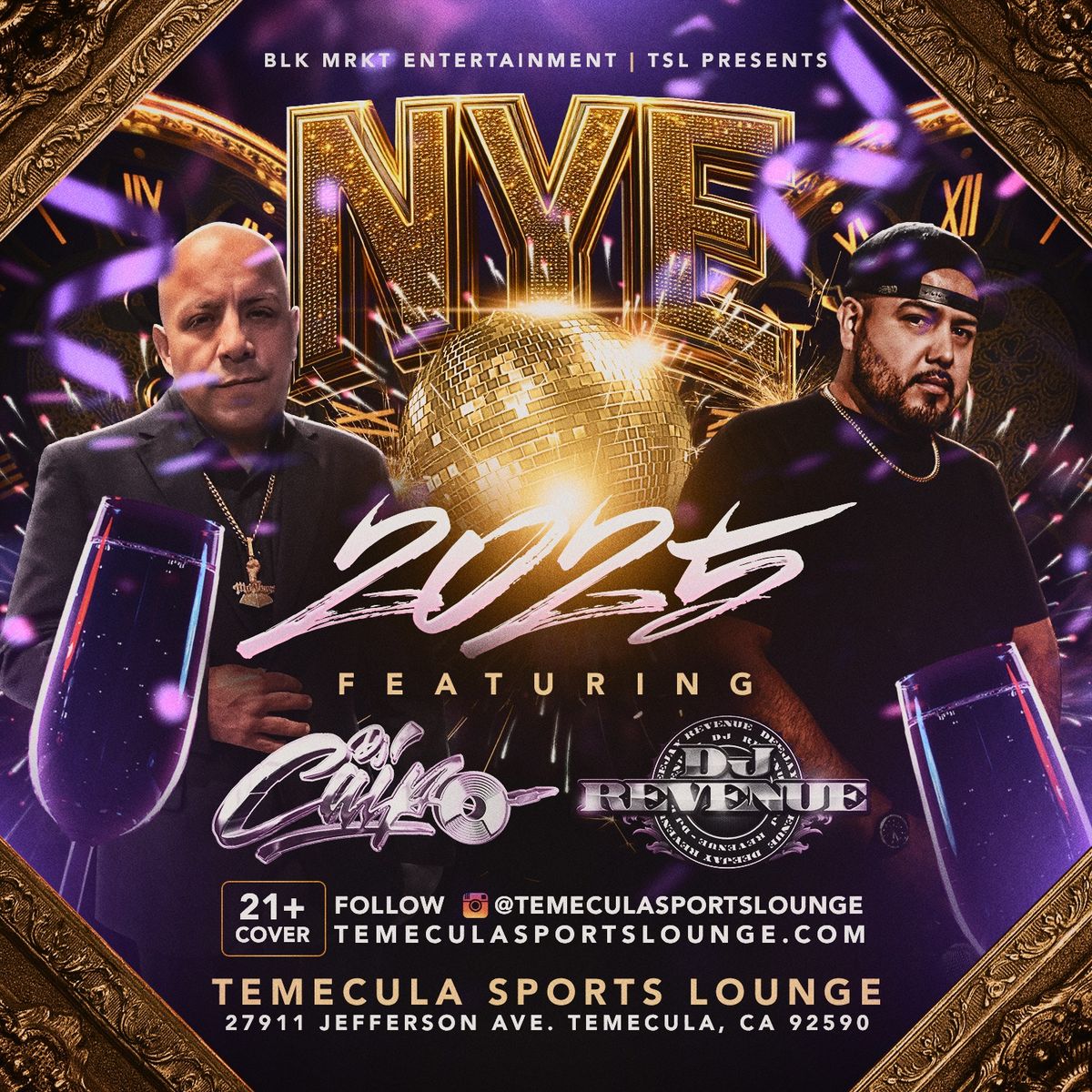 NEW YEAR'S EVE BASH Ft. DJ Revenue & DJ Caipo