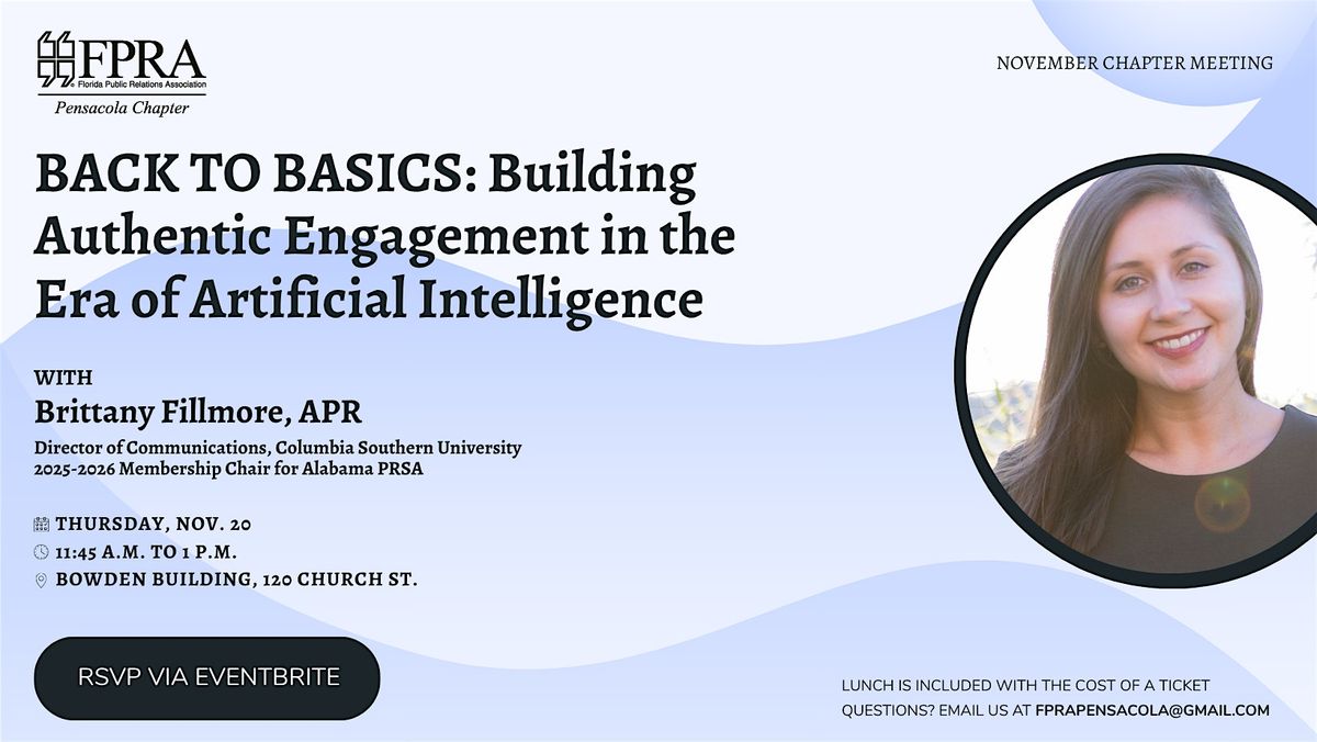 November Lunch & Learn: Brittany Fillmore, APR