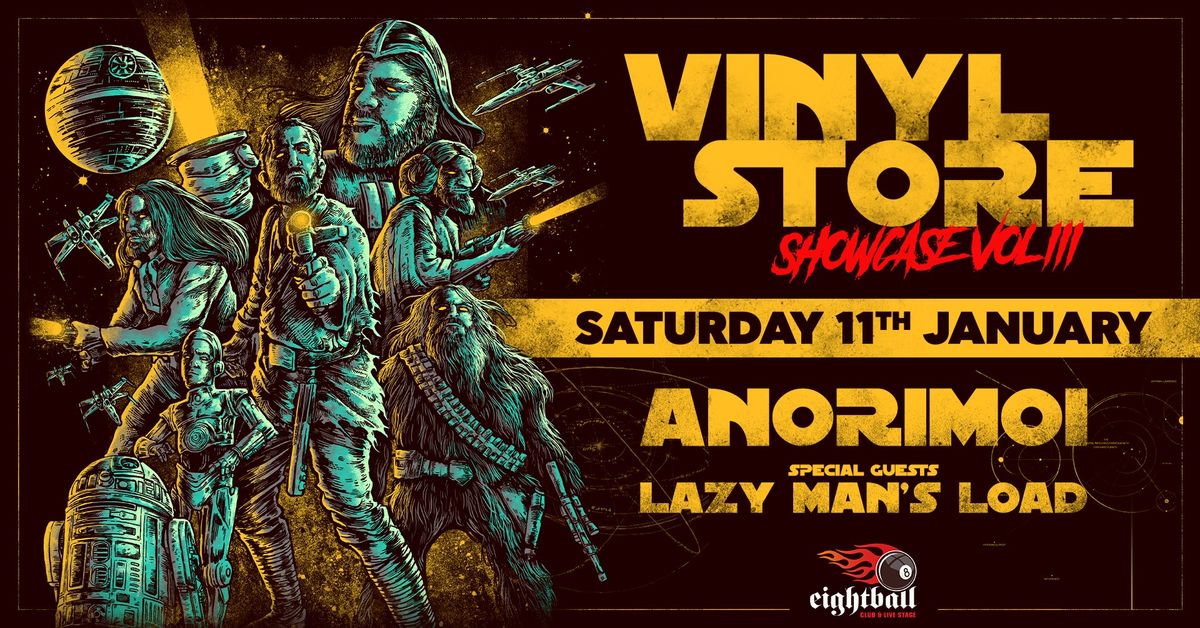 ANORIMOI live \u03c3\u03c4\u03bf Eightball Club | Special guest: Lazy Man's Load | Vinylstore Live Showcase vol III