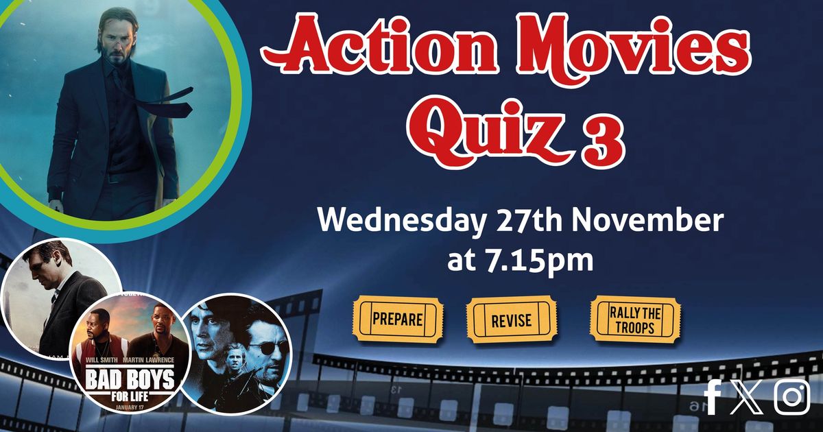 Action Movies Quiz Night