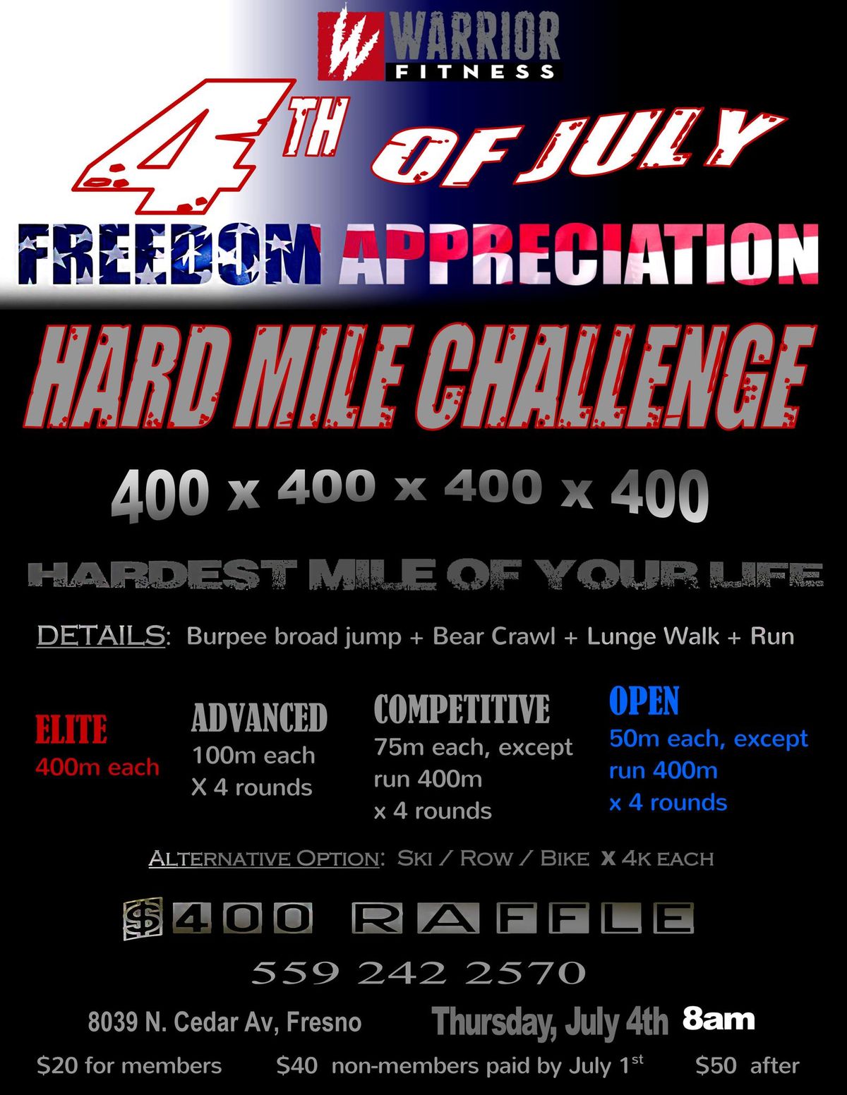Freedom Appreciation -- Hardest Mile Challenge