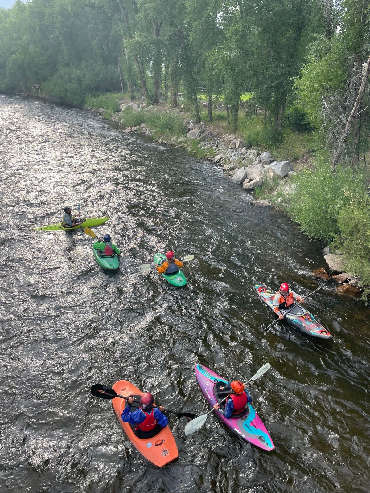Evening Youth Whitewater Kayaking Camp (Ages 10-13 & 14-17 (different groups)
