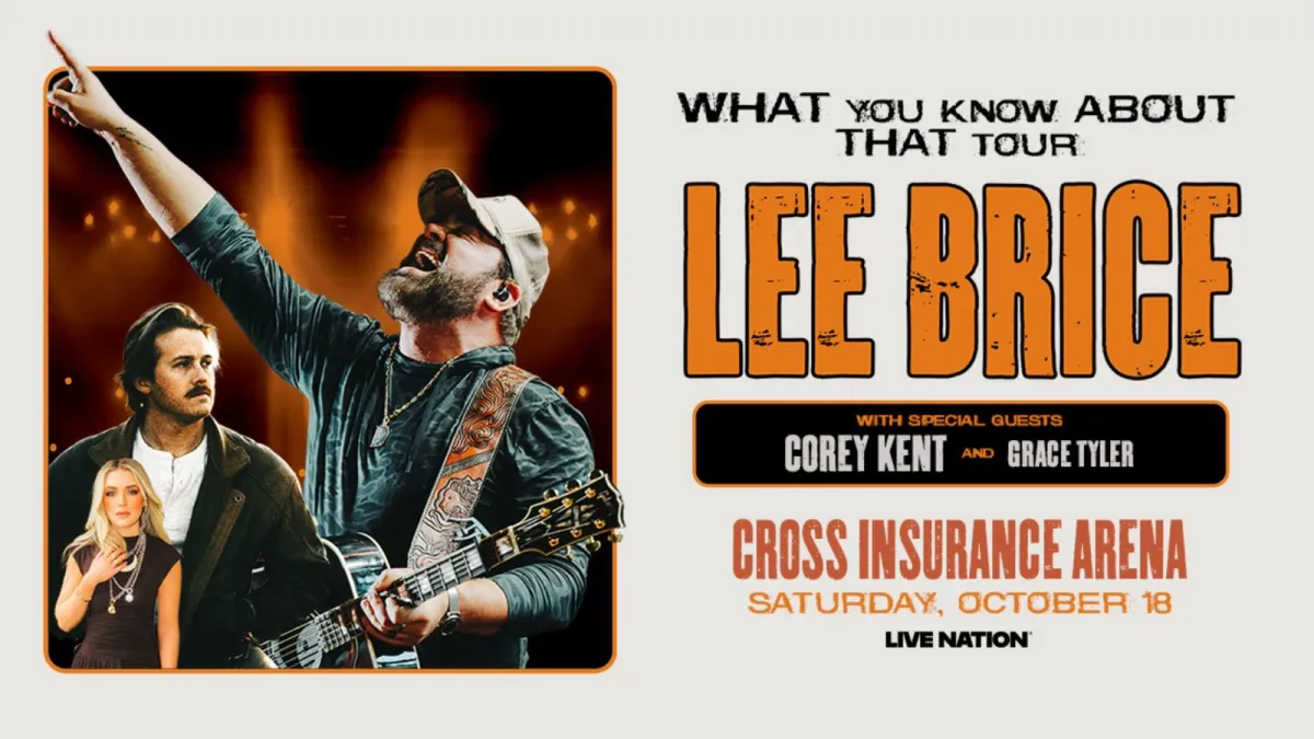 Lee Brice with Corey Kent, and Grace Tyler