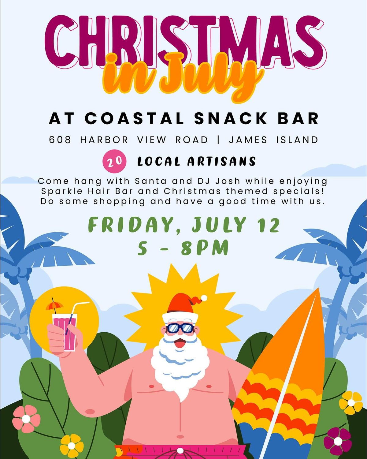 Christmas in July at Coastal Snack Bar!