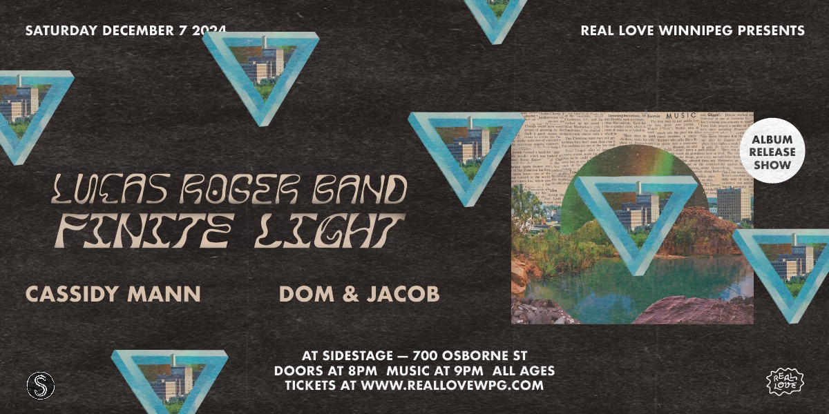 Lucas Roger Band "Finite Light" Album Release show with Cassidy Mann and Dom & Jacob