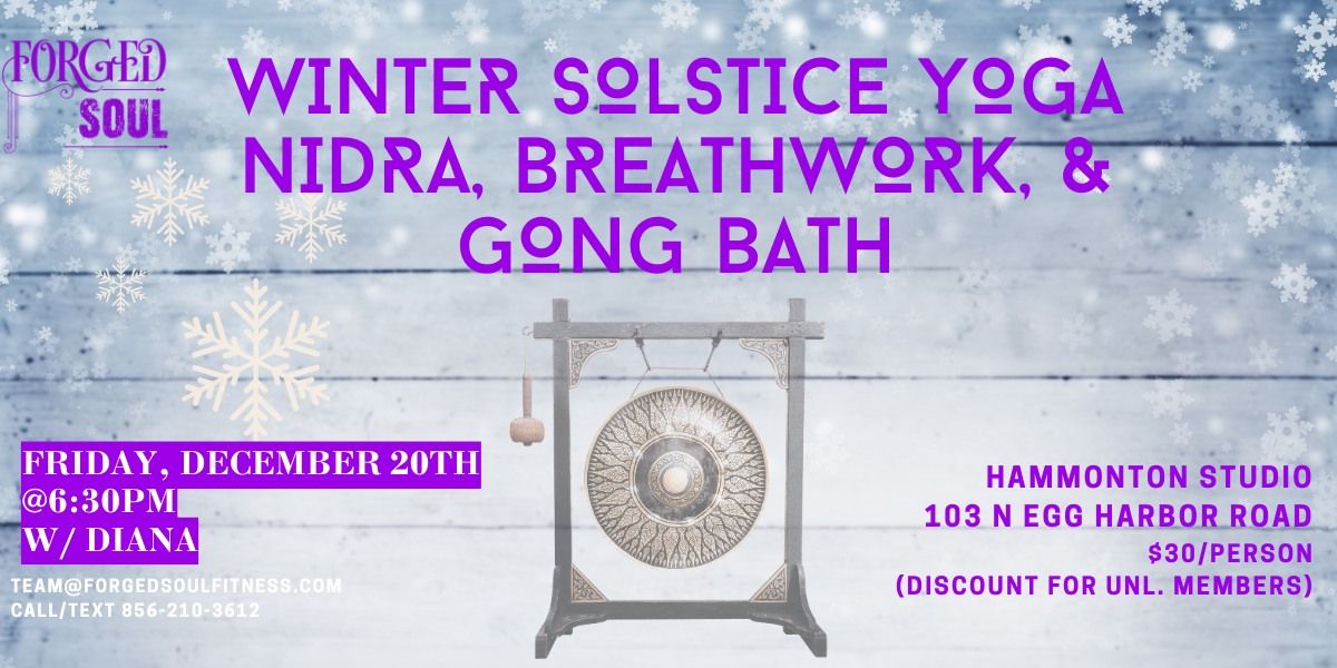 Winter Solstice Yoga Nidra, Breathwork, & Gong Sound Bath