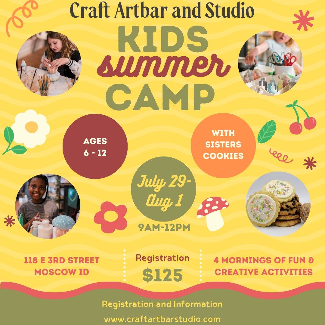 Craft Artbar and Studio Kids Summer Camp