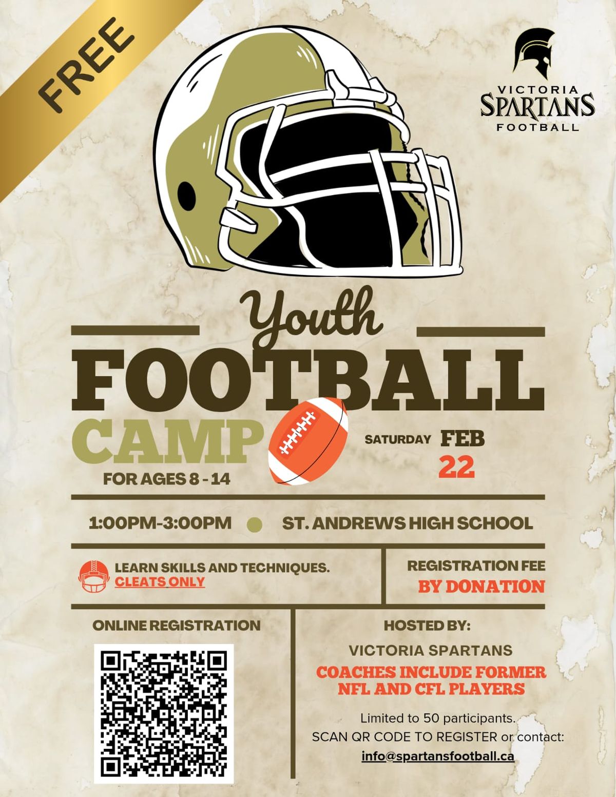 Free football camp