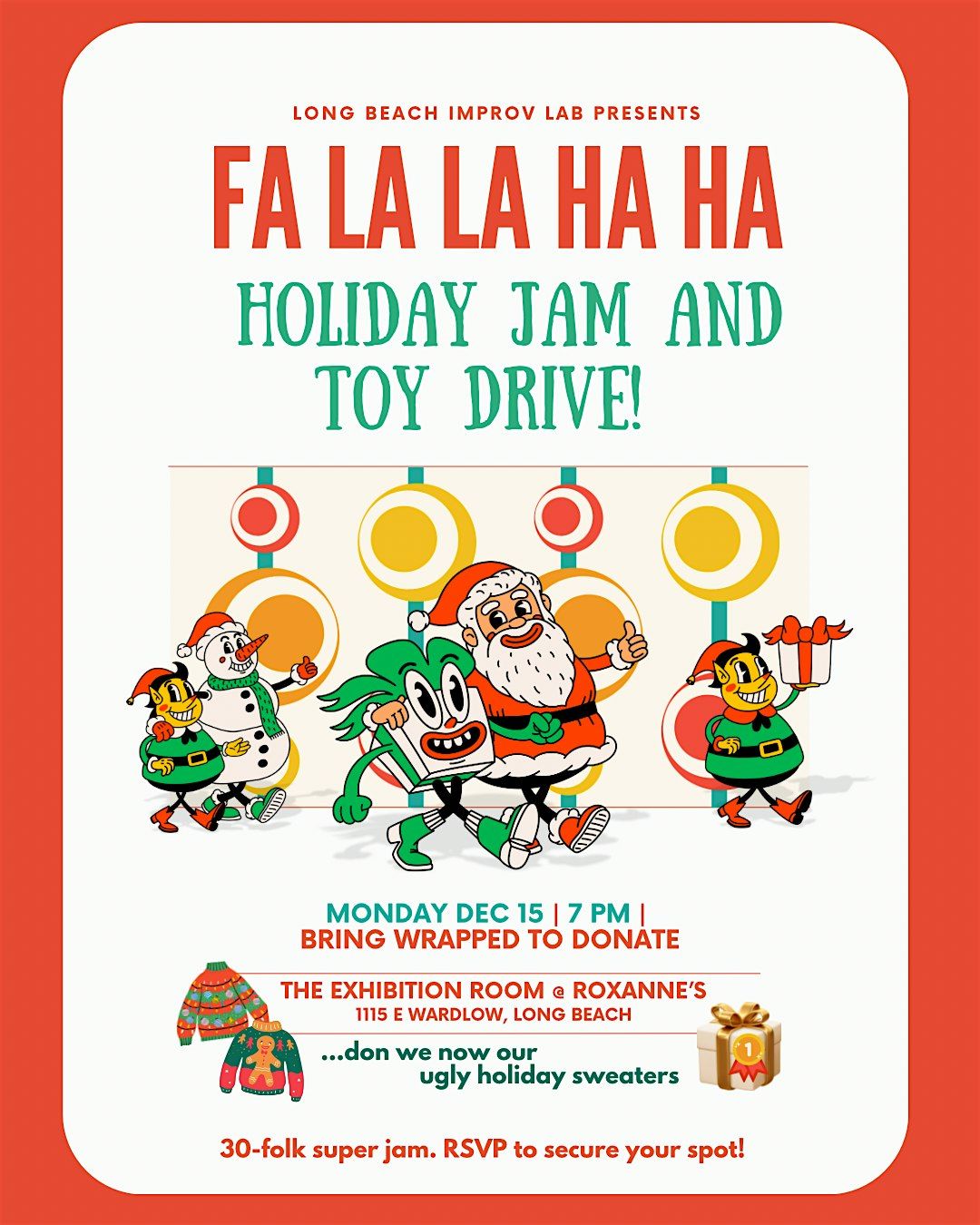 Holiday Improv Jam and Toy Drive
