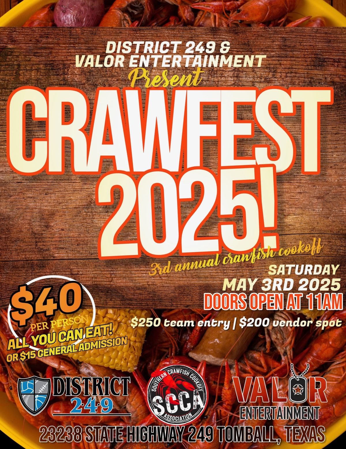 CRAWFEST 2025 Presented by My Frozen Meals 