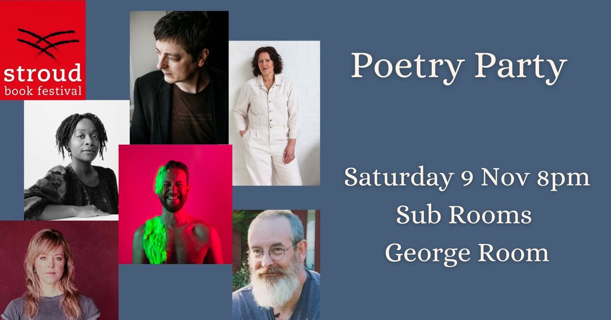 Poetry Party: Emily Barker, Bob Beagrie, Harry Man, JLM Morton, Caleb Larkin & Lalah-Simone Springer