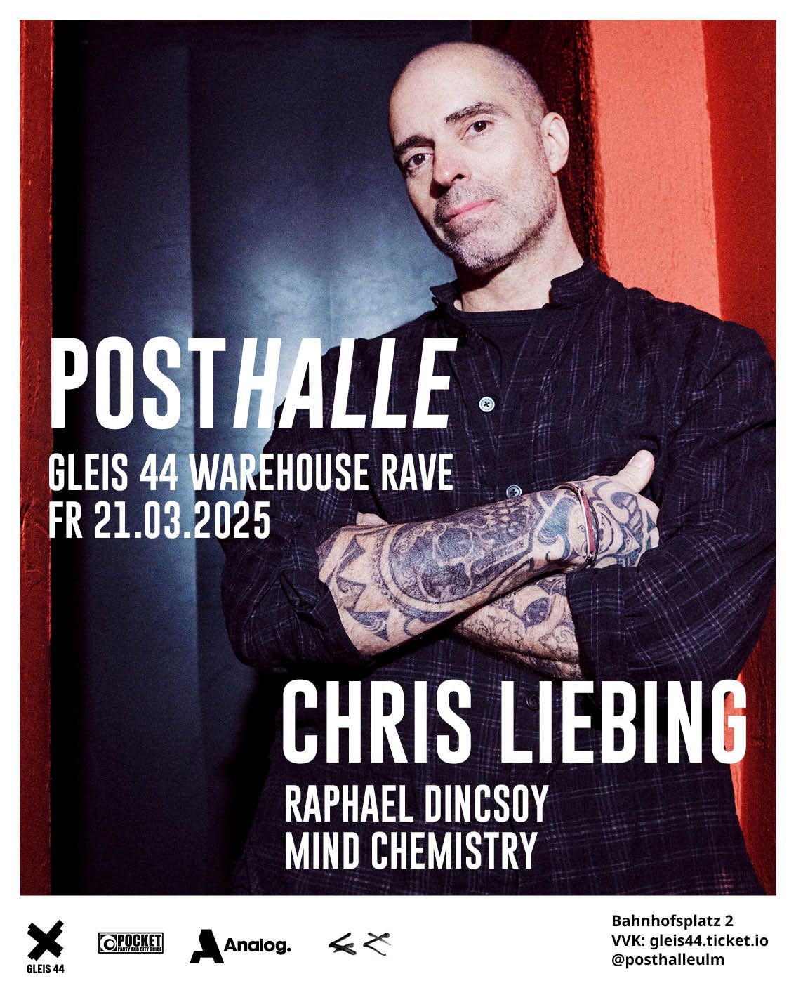 Gleis 44 Warehouse Rave w\/ Chris Liebing