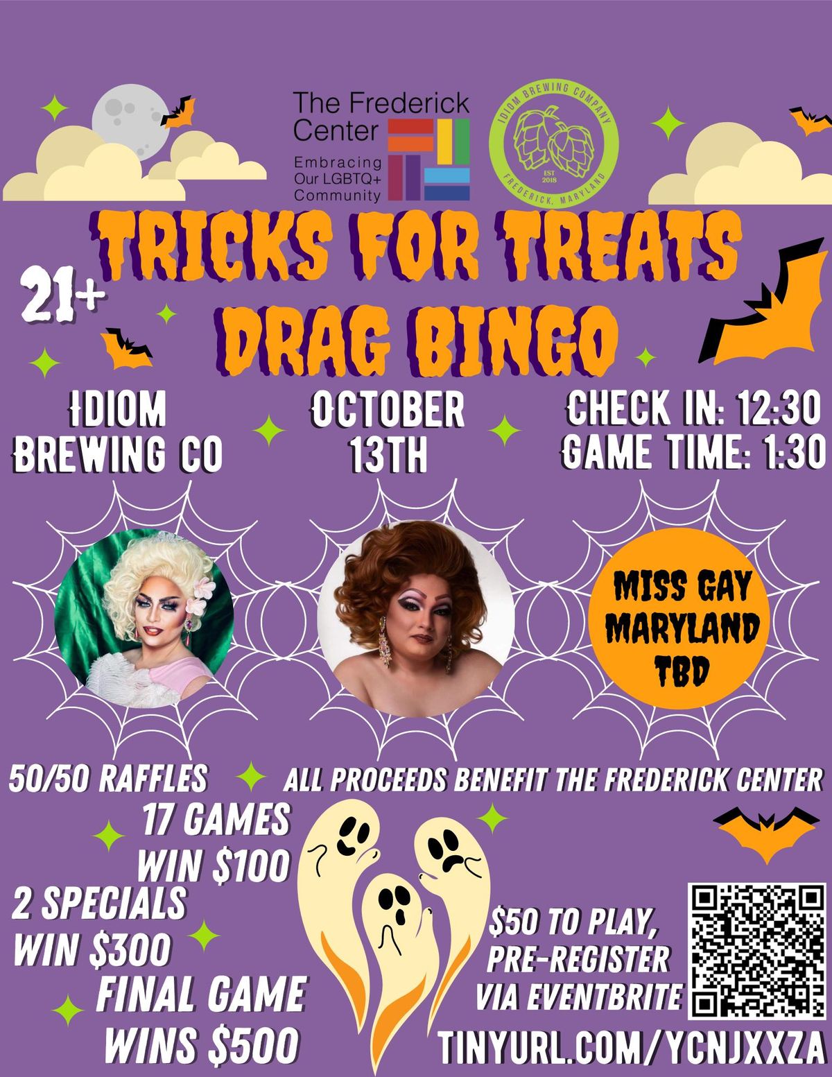 Tricks for Treats Drag Bingo 