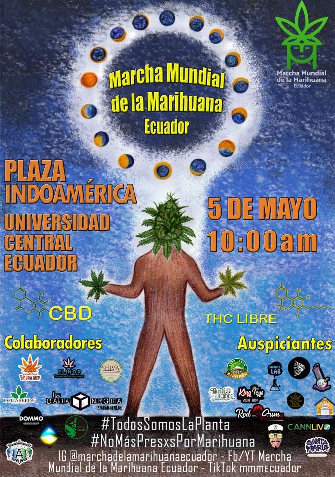 Marcha Mundial de la Marihuana Ecuador 2022