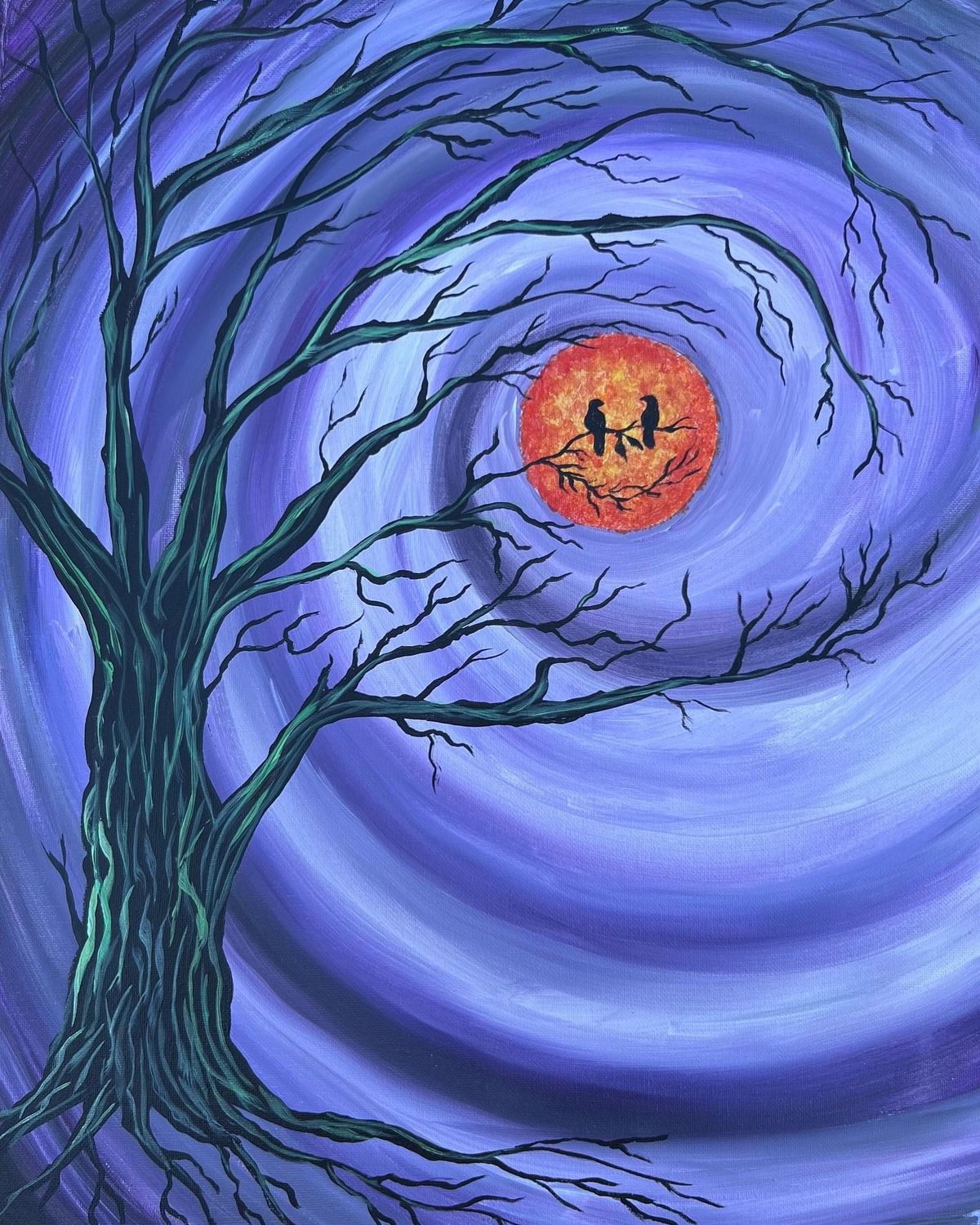 Let\u2019s Paint - Hallow Tree  - Elks Lodge 5-7pm Cedar City