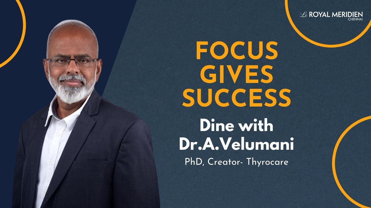 Dine with Dr. A. Velumani